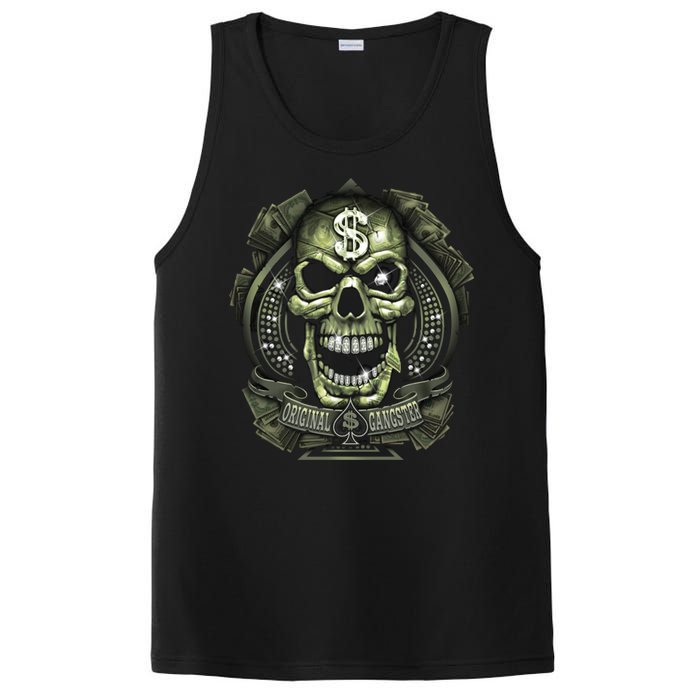 Original Gangster Skull Bling PosiCharge Competitor Tank