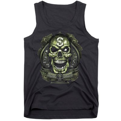 Original Gangster Skull Bling Tank Top