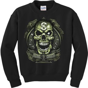 Original Gangster Skull Bling Kids Sweatshirt