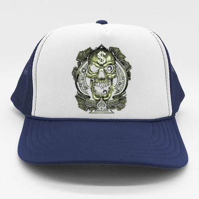 Original Gangster Skull Bling Trucker Hat