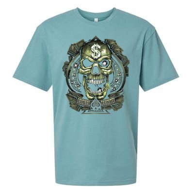 Original Gangster Skull Bling Sueded Cloud Jersey T-Shirt