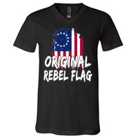 Original Rebel Flag V-Neck T-Shirt