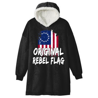 Original Rebel Flag Hooded Wearable Blanket