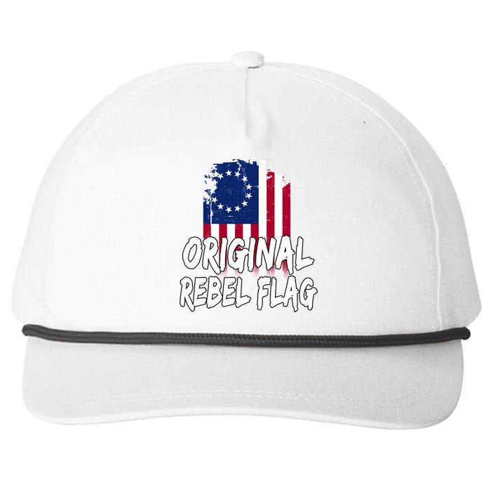 Original Rebel Flag Snapback Five-Panel Rope Hat