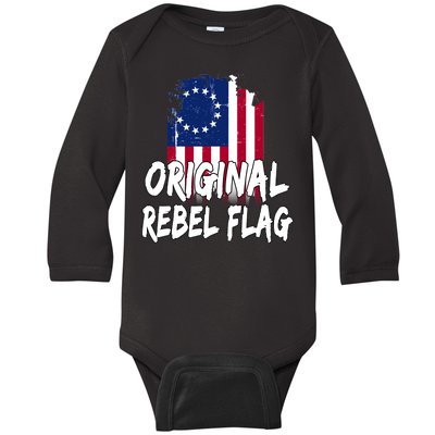 Original Rebel Flag Baby Long Sleeve Bodysuit