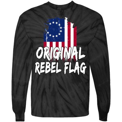 Original Rebel Flag Tie-Dye Long Sleeve Shirt