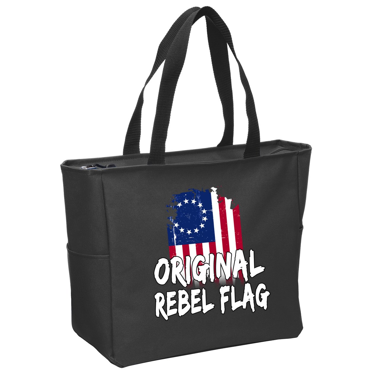 Original Rebel Flag Zip Tote Bag