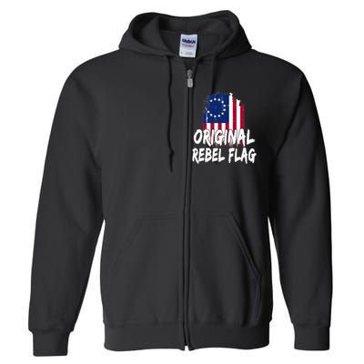 Original Rebel Flag Full Zip Hoodie