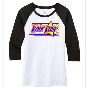 Original Rock Star Women's Tri-Blend 3/4-Sleeve Raglan Shirt