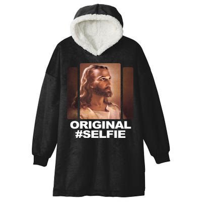 Original Selfie Jesus Hooded Wearable Blanket