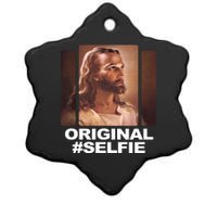 Original Selfie Jesus Ceramic Star Ornament