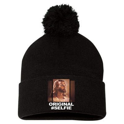 Original Selfie Jesus Pom Pom 12in Knit Beanie