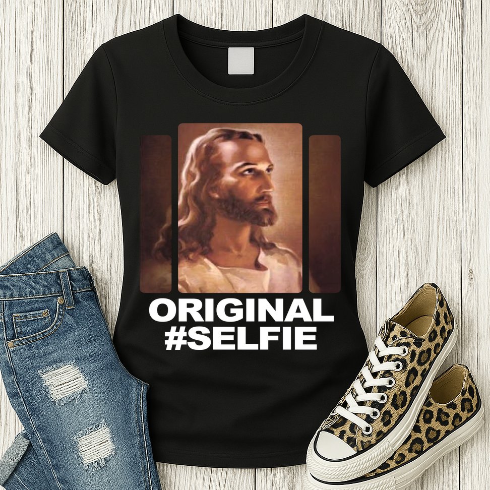 Original Selfie Jesus Womens T-Shirt