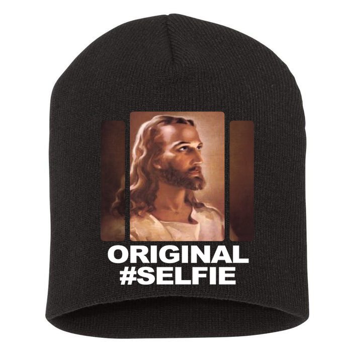 Original Selfie Jesus Short Acrylic Beanie