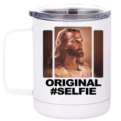 Original Selfie Jesus 12 oz Stainless Steel Tumbler Cup