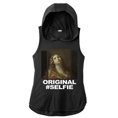 Original Selfie Mary Ladies PosiCharge Tri-Blend Wicking Draft Hoodie Tank