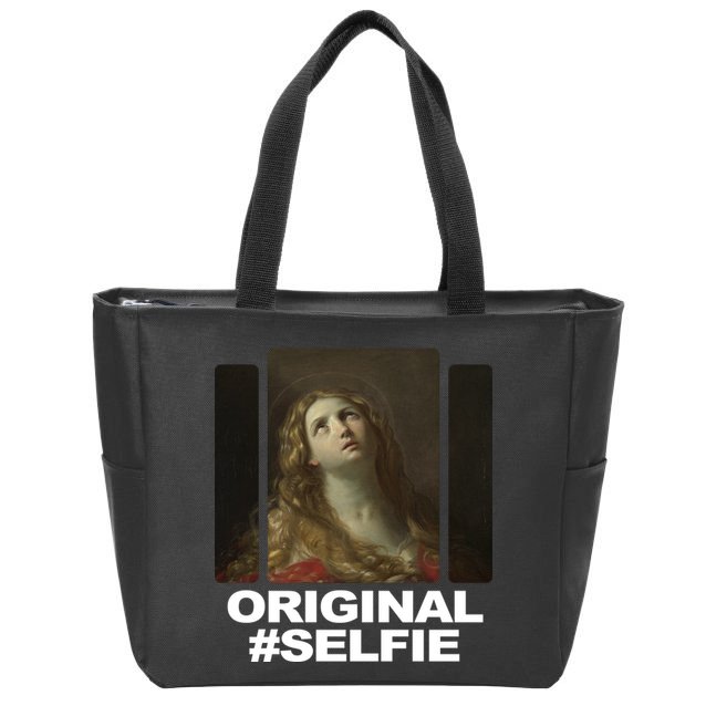 Original Selfie Mary Zip Tote Bag
