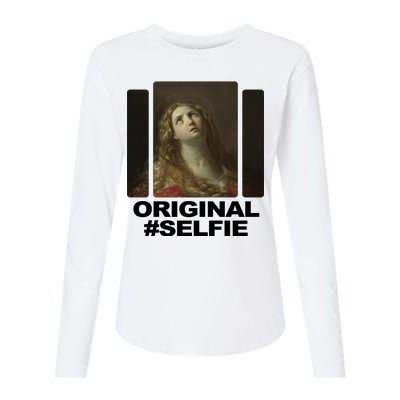 Original Selfie Mary Womens Cotton Relaxed Long Sleeve T-Shirt