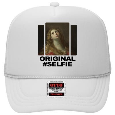 Original Selfie Mary High Crown Mesh Back Trucker Hat