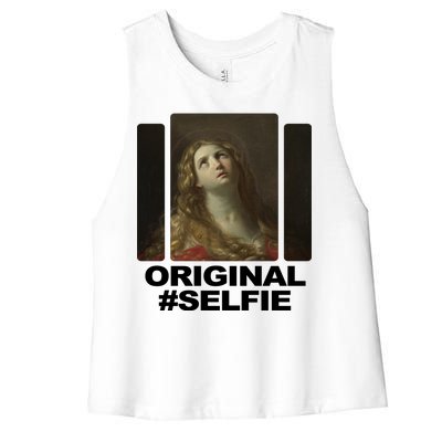 Original Selfie Mary Women's Racerback Cropped Tank