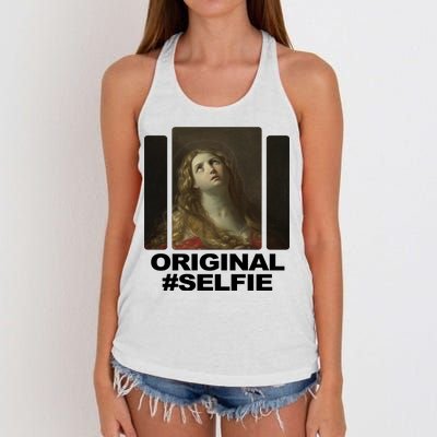 Original Selfie Mary Women's Knotted Racerback Tank