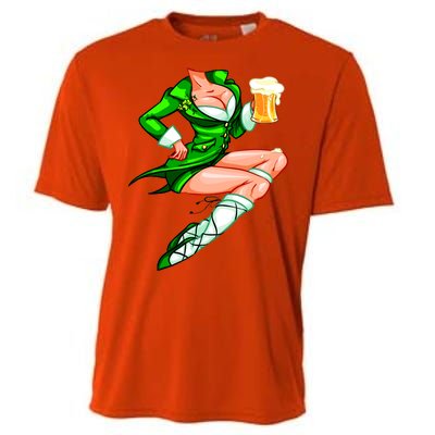 Original Sexy Irish Gril St. Patrick's Day Beer Cooling Performance Crew T-Shirt