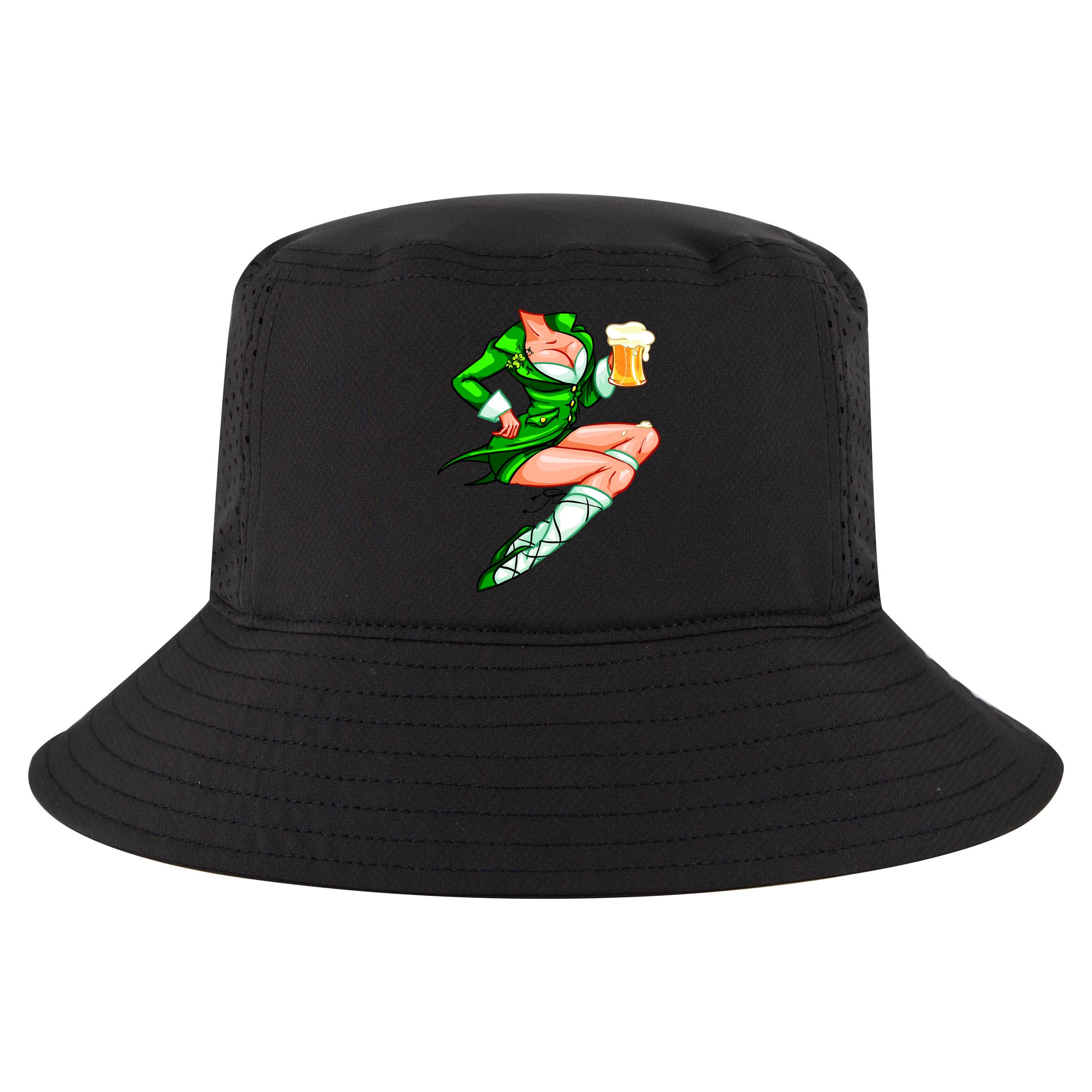 Original Sexy Irish Gril St. Patrick's Day Beer Cool Comfort Performance Bucket Hat