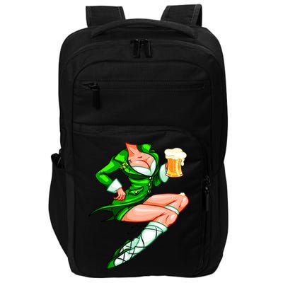 Original Sexy Irish Gril St. Patrick's Day Beer Impact Tech Backpack