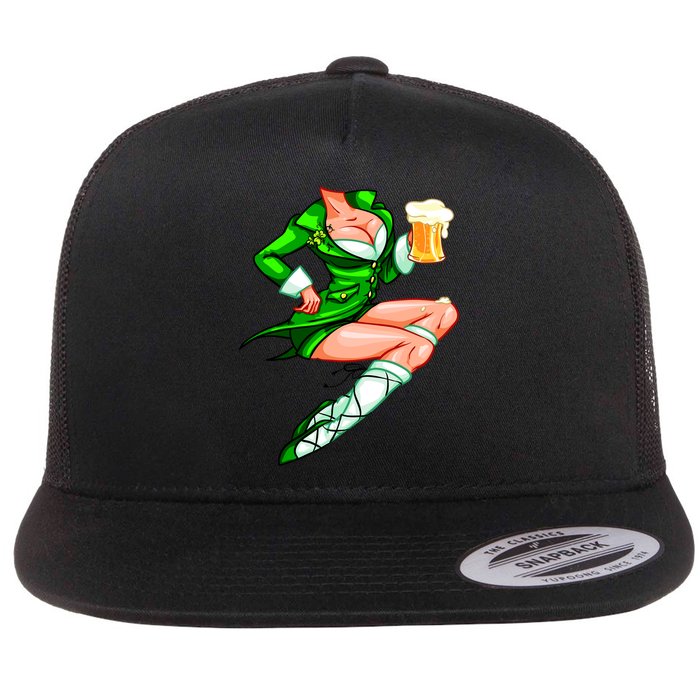 Original Sexy Irish Gril St. Patrick's Day Beer Flatbill Hat