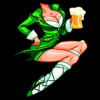 Original Sexy Irish Gril St. Patrick's Day Beer Flatbill Hat