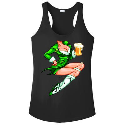 Original Sexy Irish Gril St. Patrick's Day Beer Ladies PosiCharge Competitor Racerback Tank