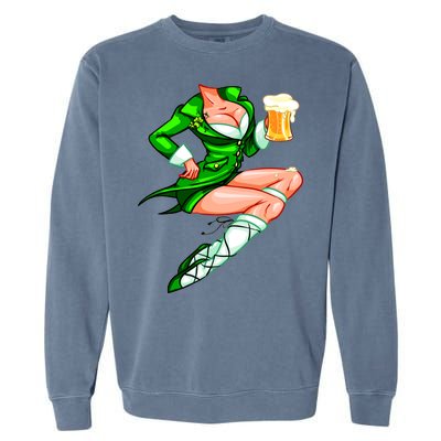 Original Sexy Irish Gril St. Patrick's Day Beer Garment-Dyed Sweatshirt