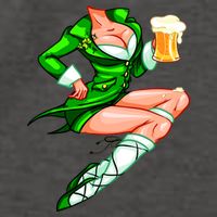 Original Sexy Irish Gril St. Patrick's Day Beer Vector Backpack