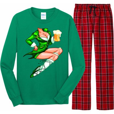 Original Sexy Irish Gril St. Patrick's Day Beer Long Sleeve Pajama Set