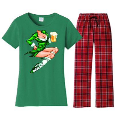 Original Sexy Irish Gril St. Patrick's Day Beer Women's Flannel Pajama Set