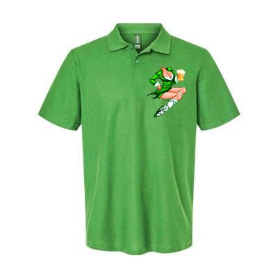 Original Sexy Irish Gril St. Patrick's Day Beer Softstyle Adult Sport Polo