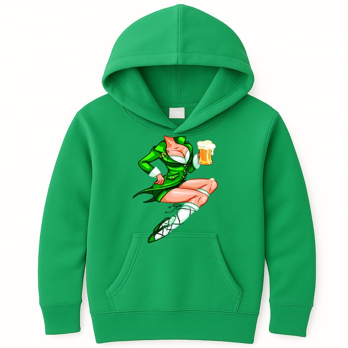 Original Sexy Irish Gril St. Patrick's Day Beer Kids Hoodie