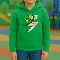 Original Sexy Irish Gril St. Patrick's Day Beer Kids Hoodie
