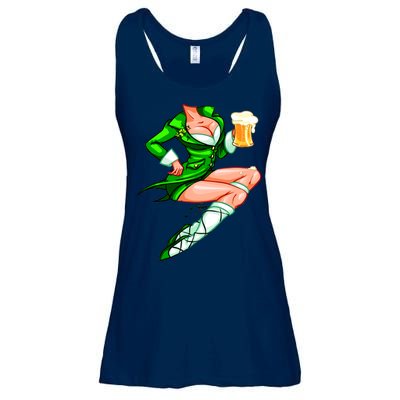 Original Sexy Irish Gril St. Patrick's Day Beer Ladies Essential Flowy Tank