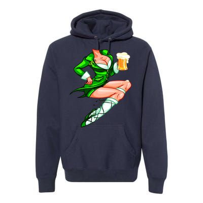 Original Sexy Irish Gril St. Patrick's Day Beer Premium Hoodie