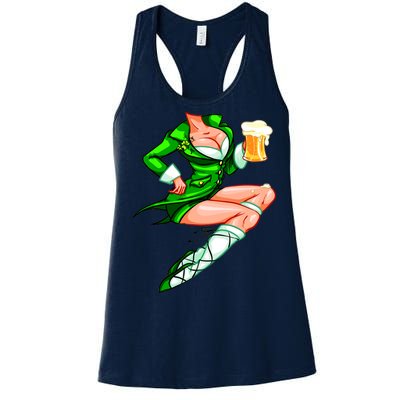 Original Sexy Irish Gril St. Patrick's Day Beer Women's Racerback Tank