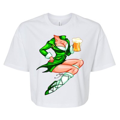 Original Sexy Irish Gril St. Patrick's Day Beer Bella+Canvas Jersey Crop Tee