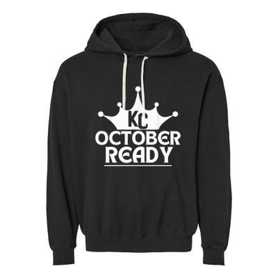 October Ready Kc Blue Garment-Dyed Fleece Hoodie