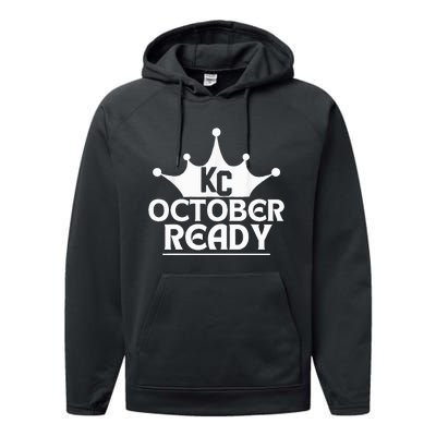 October Ready Kc Blue Performance Fleece Hoodie