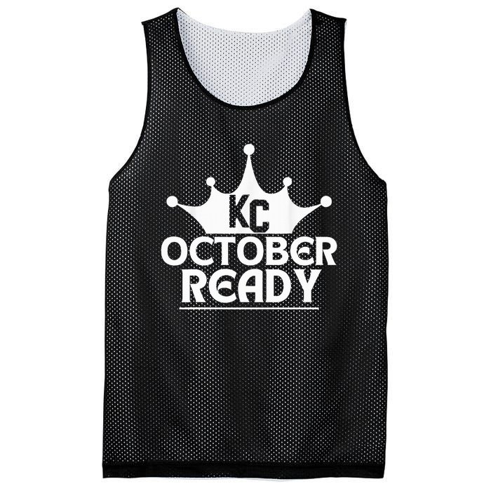 October Ready Kc Blue Mesh Reversible Basketball Jersey Tank