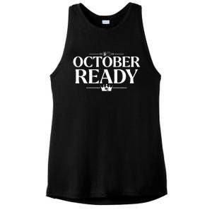 October Ready Kc Blue Ladies PosiCharge Tri-Blend Wicking Tank