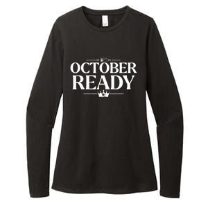 October Ready Kc Blue Womens CVC Long Sleeve Shirt