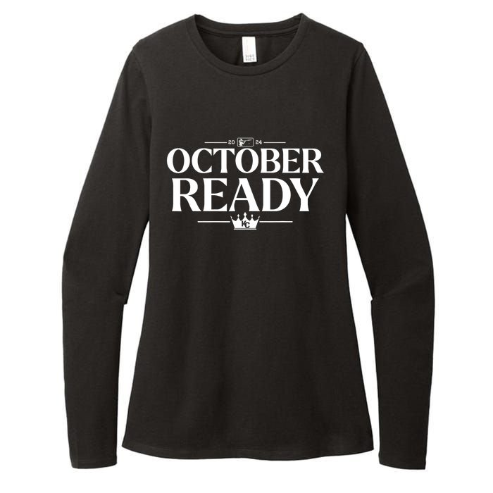 October Ready Kc Blue Womens CVC Long Sleeve Shirt