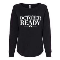 October Ready Kc Blue Womens California Wash Sweatshirt