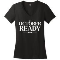 October Ready Kc Blue Women's V-Neck T-Shirt